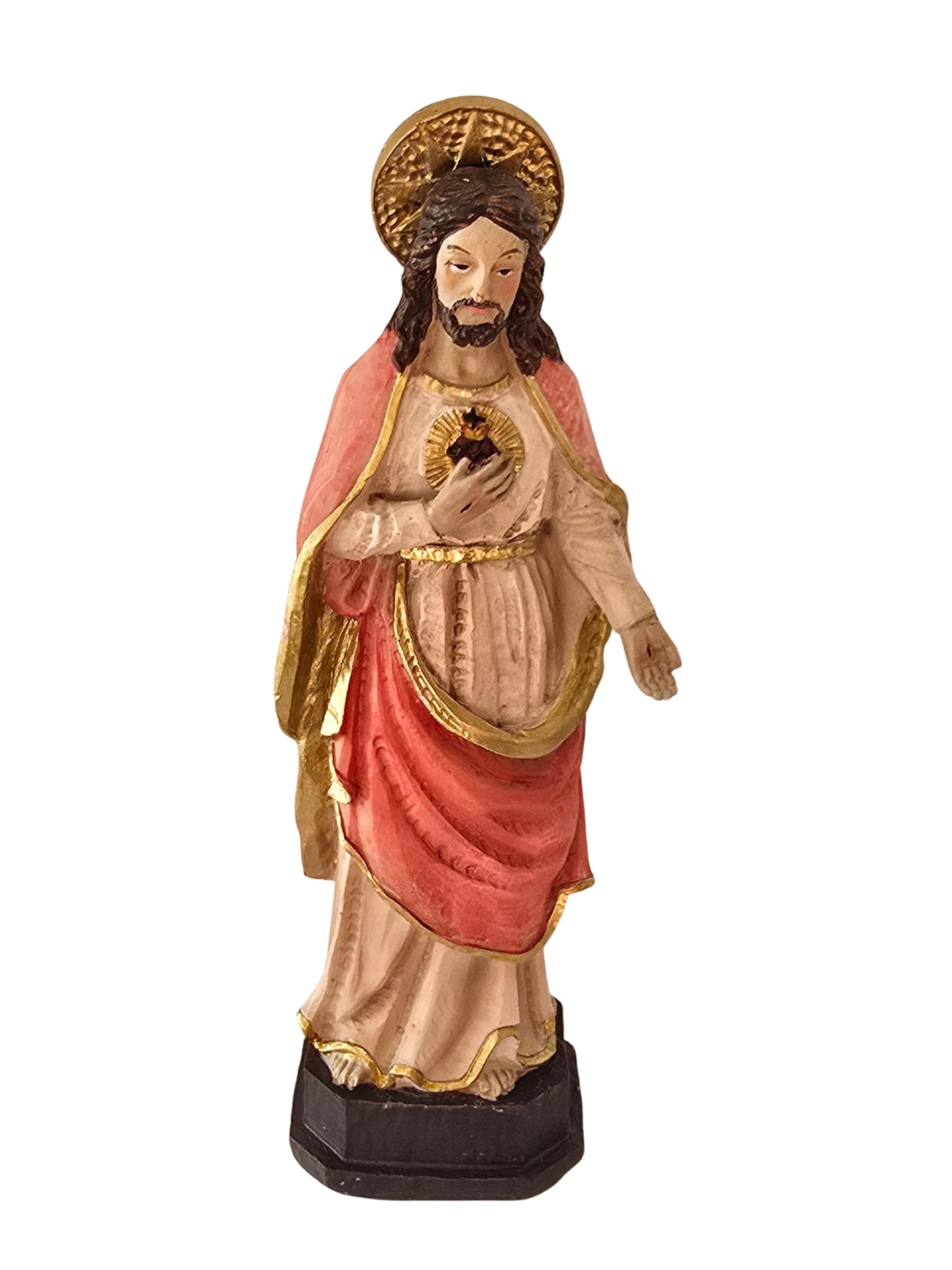 Figurine du Sacré-Cœur de Jésus résine robuste pour remplacer les statues fragiles