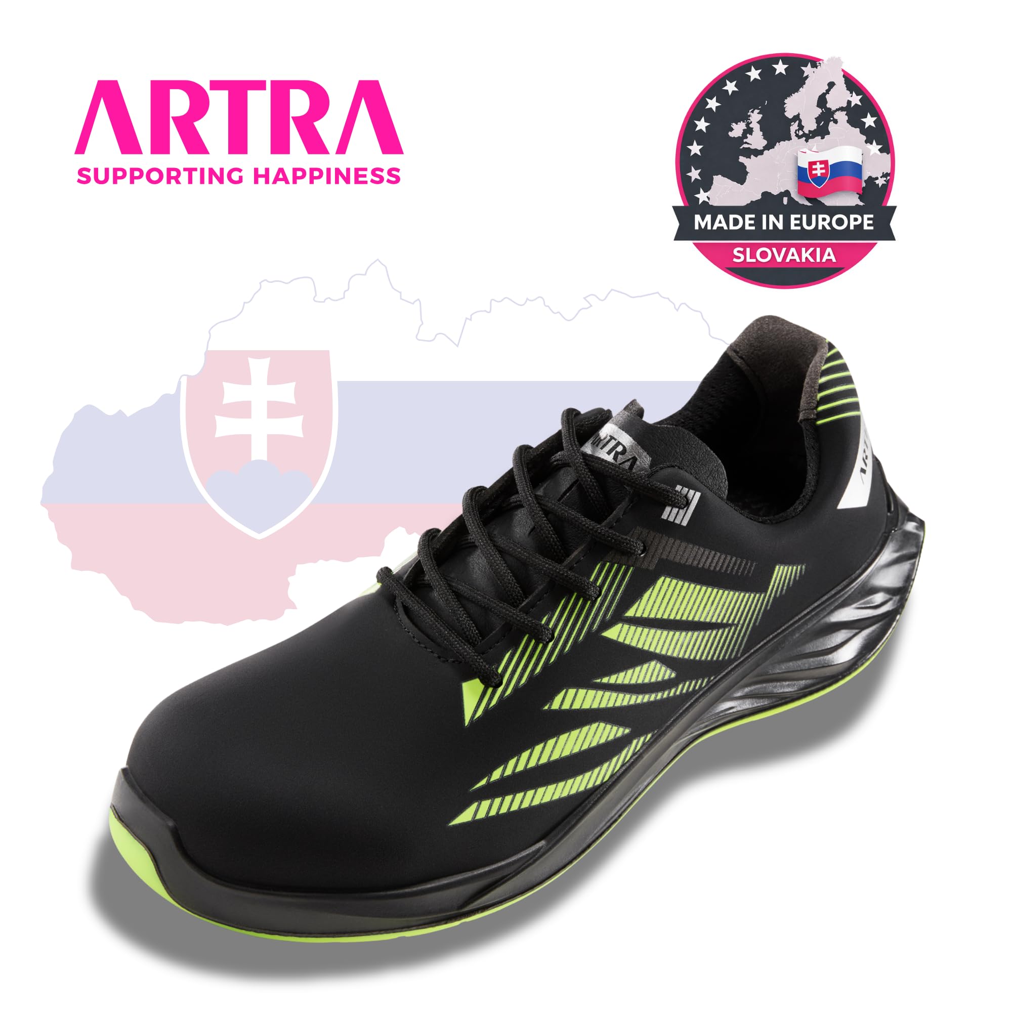 Artra Ardor Scarpe antinfortunistiche S3L ESD - Scarpe da lavoro senza metallo con cappuccio composito, antiscivolo, anti-perforazione