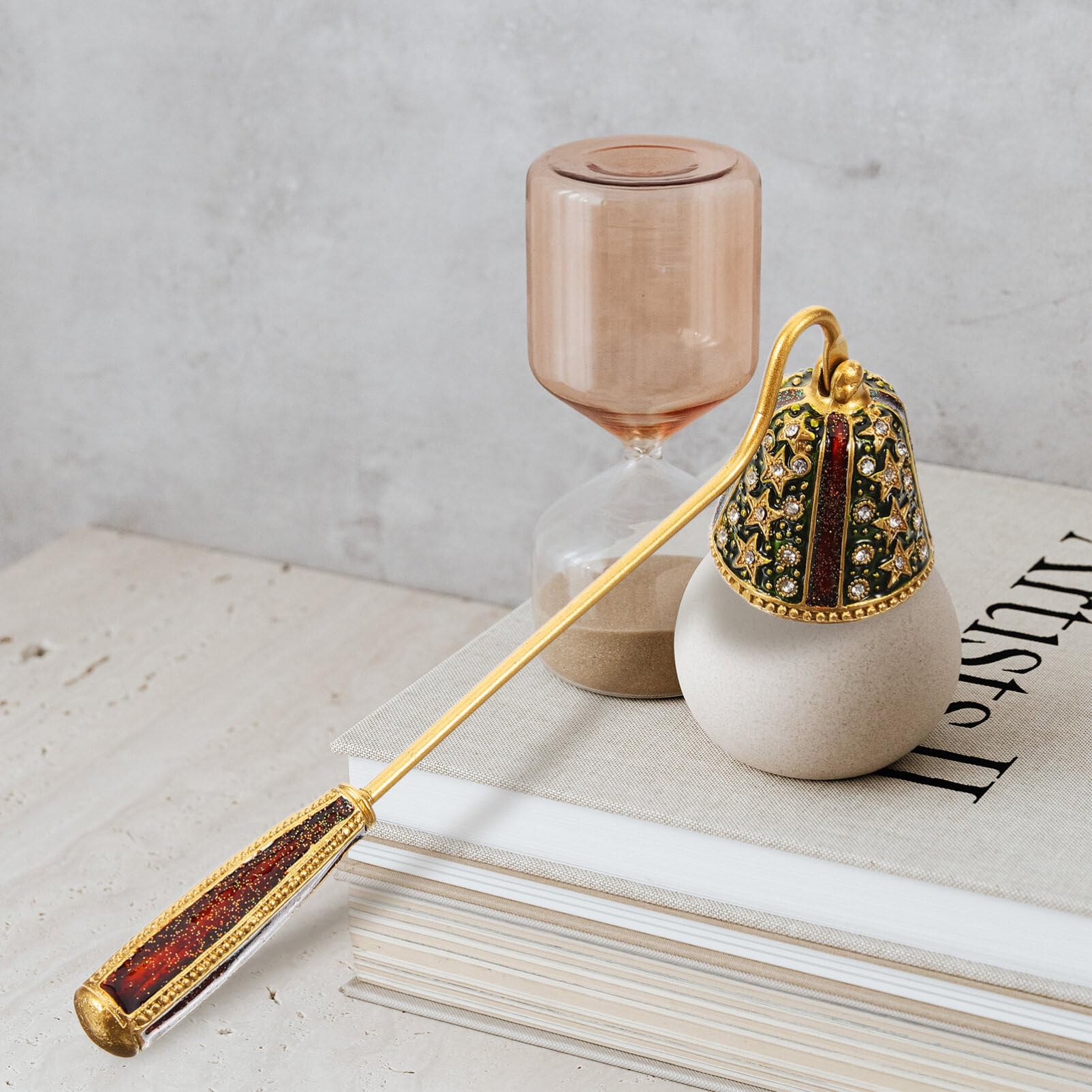 STOBAZA Candle Snuffer Candle Extinguisher Snuffer Wick Snuffer Candle Stopper Candle Accessory with Long Handle for Putting Out Fire Extinguish Candle Flame Safely