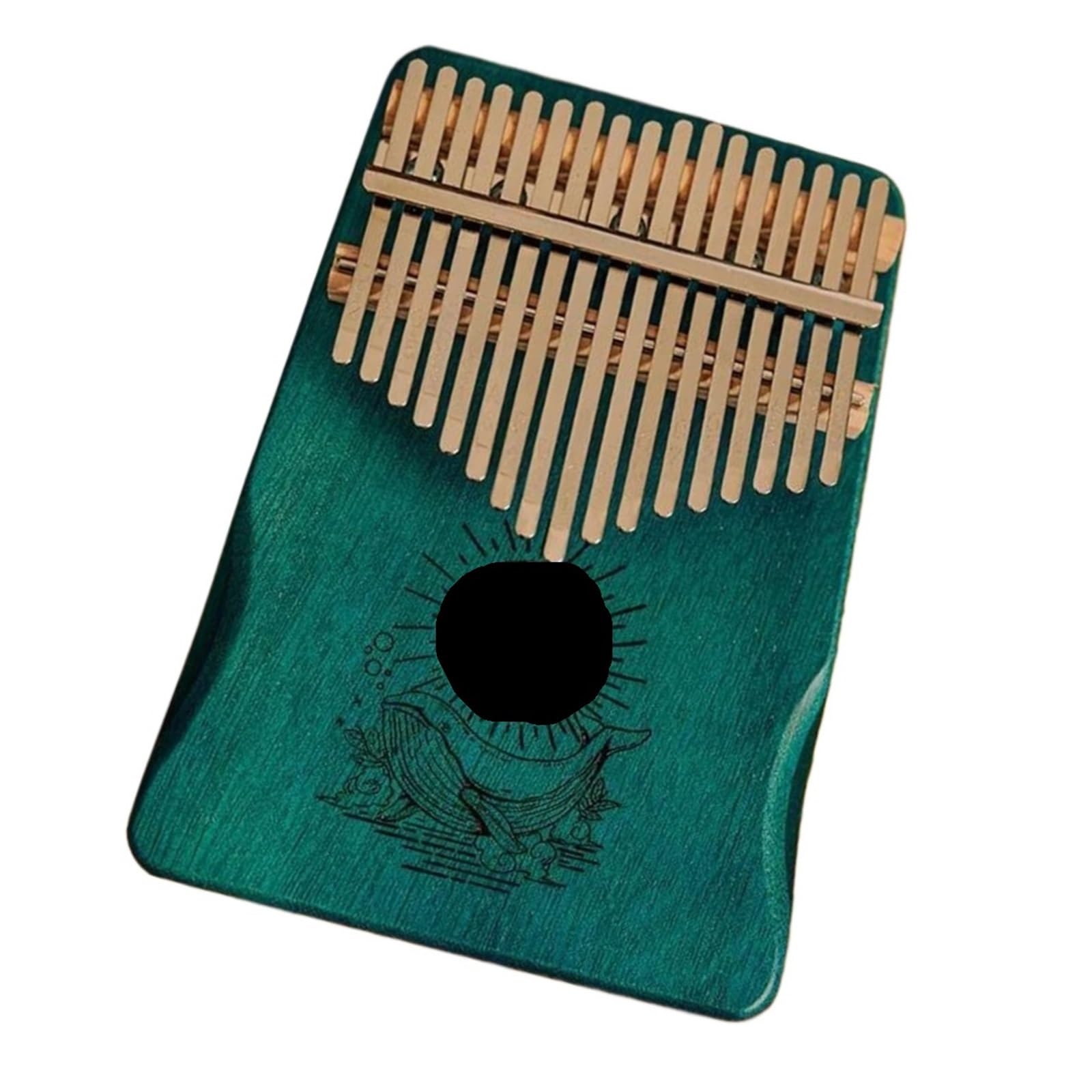 17 Klawiszowy Minikalimba Koncertowy W Kolorze Khaki Zielonym Kalimba(Green)