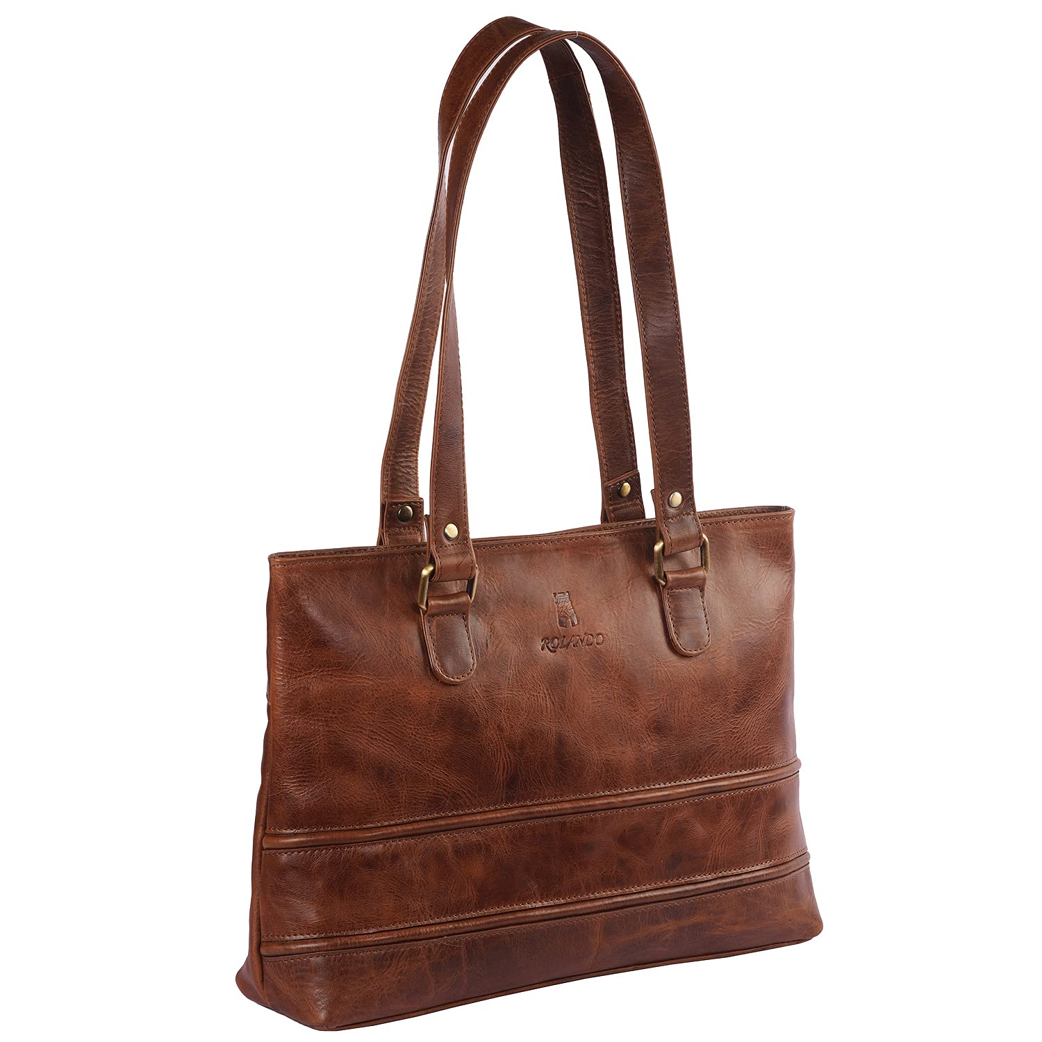 ROLANDO Chanda Womens Top-Handle Leather Handbag (Oily Brown) (B092STLWQK) Amazon Price History, Amazon Price Tracker