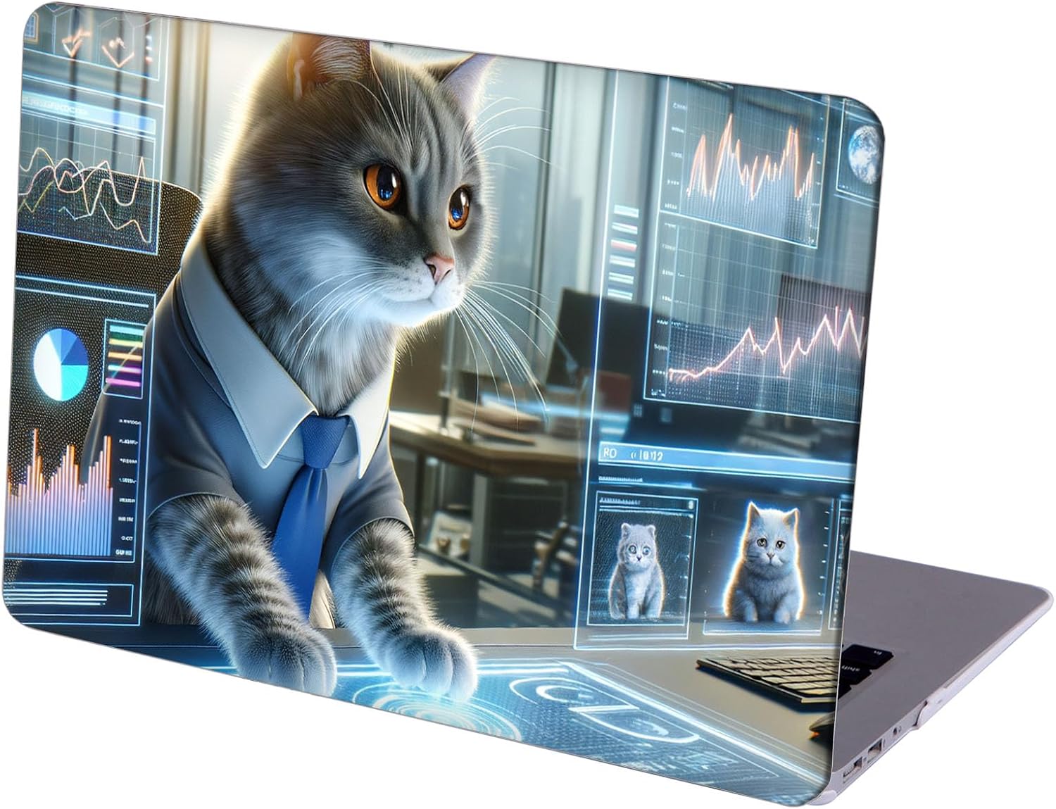Compatible with MacBook Neo 13-inch, Hard Shell Case with Keyboard Cover and Screen Protector (A3404 A18 Pro chip, 2026 Release) - Kittens MC24346