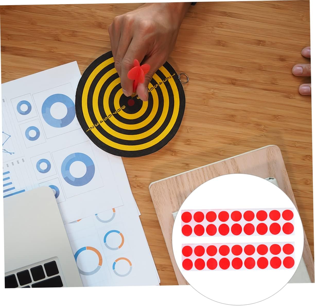 POPETPOP 900pcs Outdoor Paper Patch Targets Safe Material Lightweight Design for and Storage