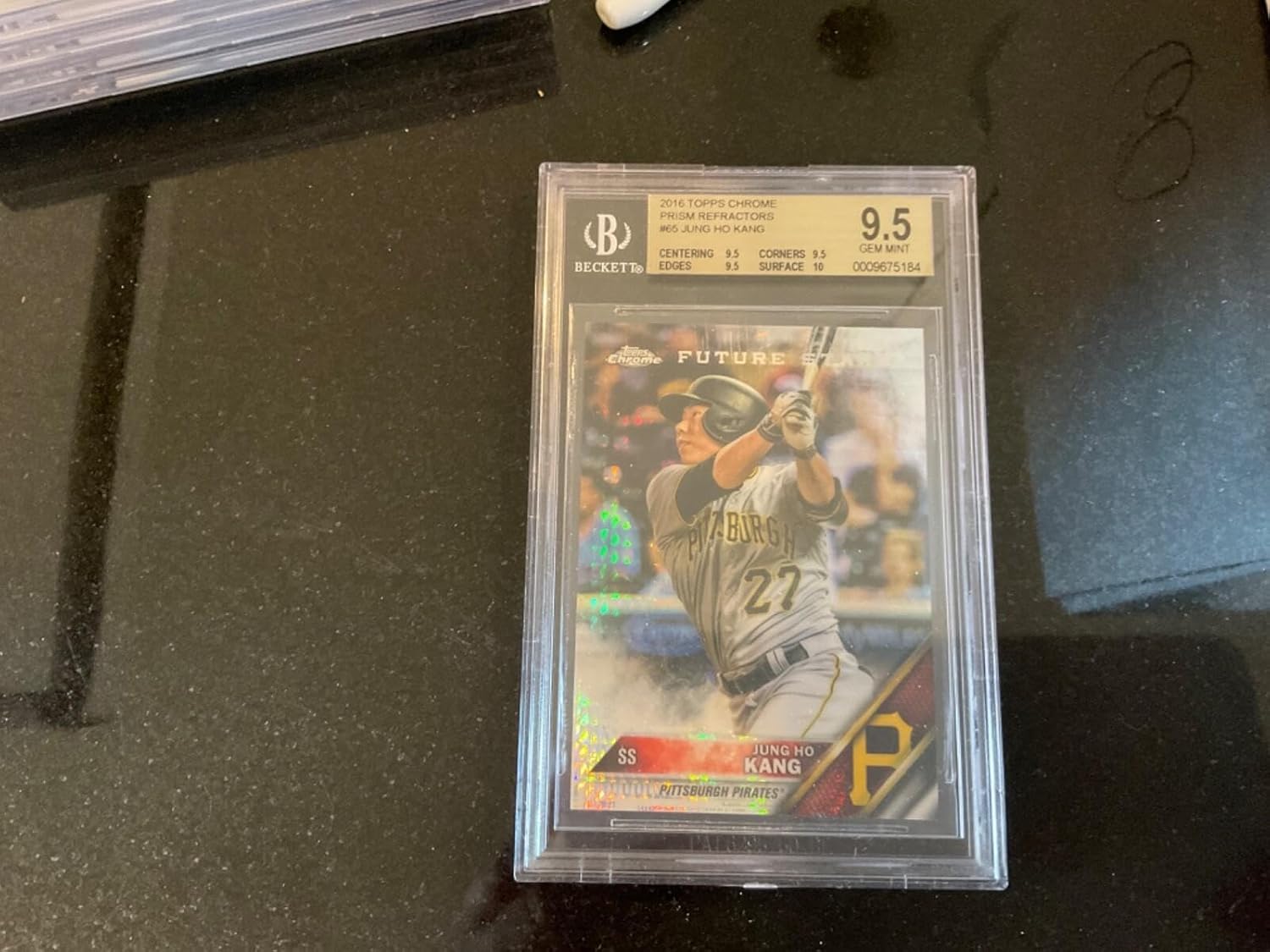 Jung-Ho Kang 2016 Topps Future Stars 2016 Prism Refractor BGS 9.5 South Korea - Baseball Slabbed Rookie Cards