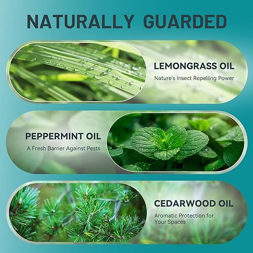 Miniatura 6 de Paquete de 10 bolsas repelentes de plagas de aceite esencial, para hogares, caravanas, áreas de almacenamiento, ratones, arañas, cucarachas con