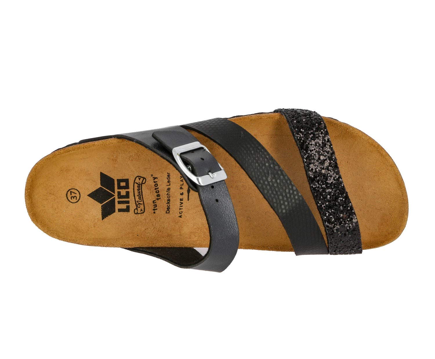Lico Unisex Natural Glitter Hausschuhe