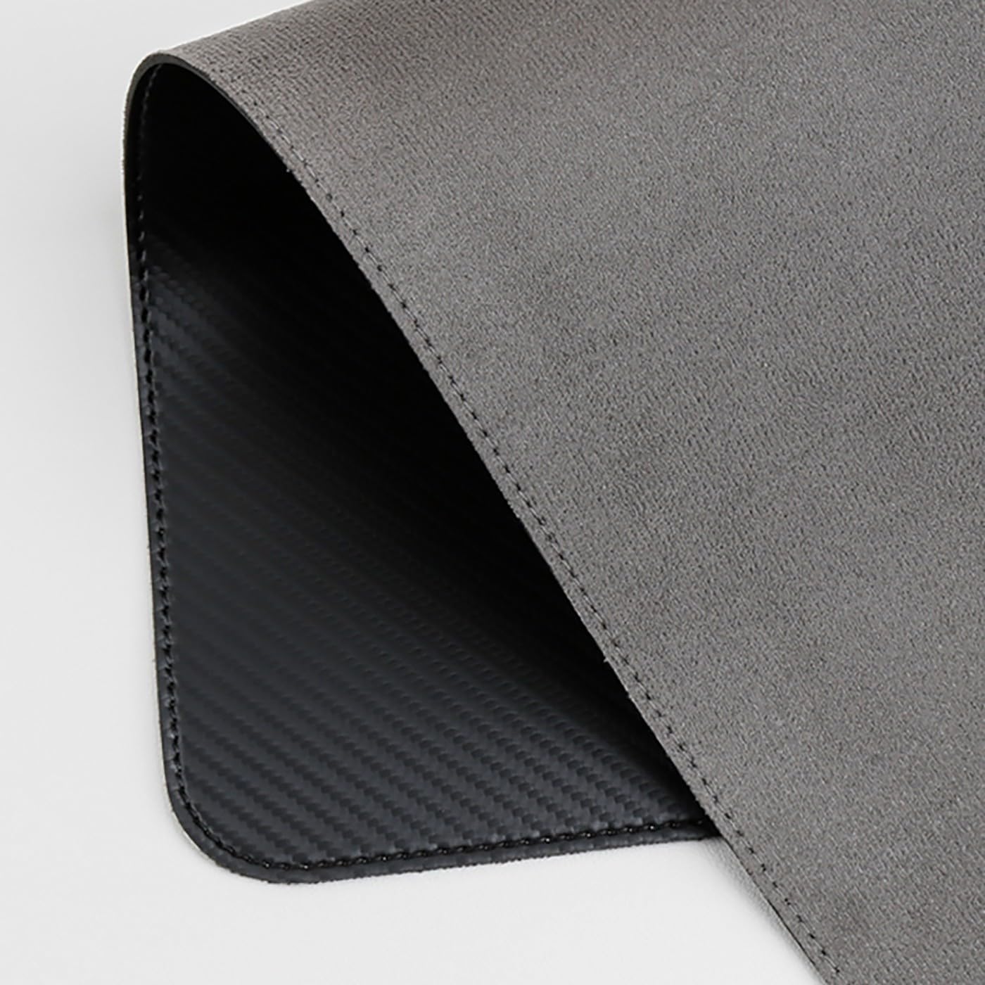 Sottomano in pelle,Tappetino da scrivania impermeabile nero, Sottomano in pelle PU bifacciale con massima protezione per gioco/casa(Suede,160x80cm)