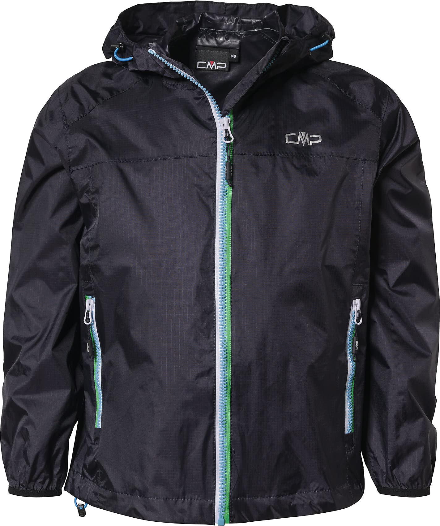 CMP Campagnolo, Jungen, Regenjacken, Fix Hoodie Regenjacke, Grau, (128)
