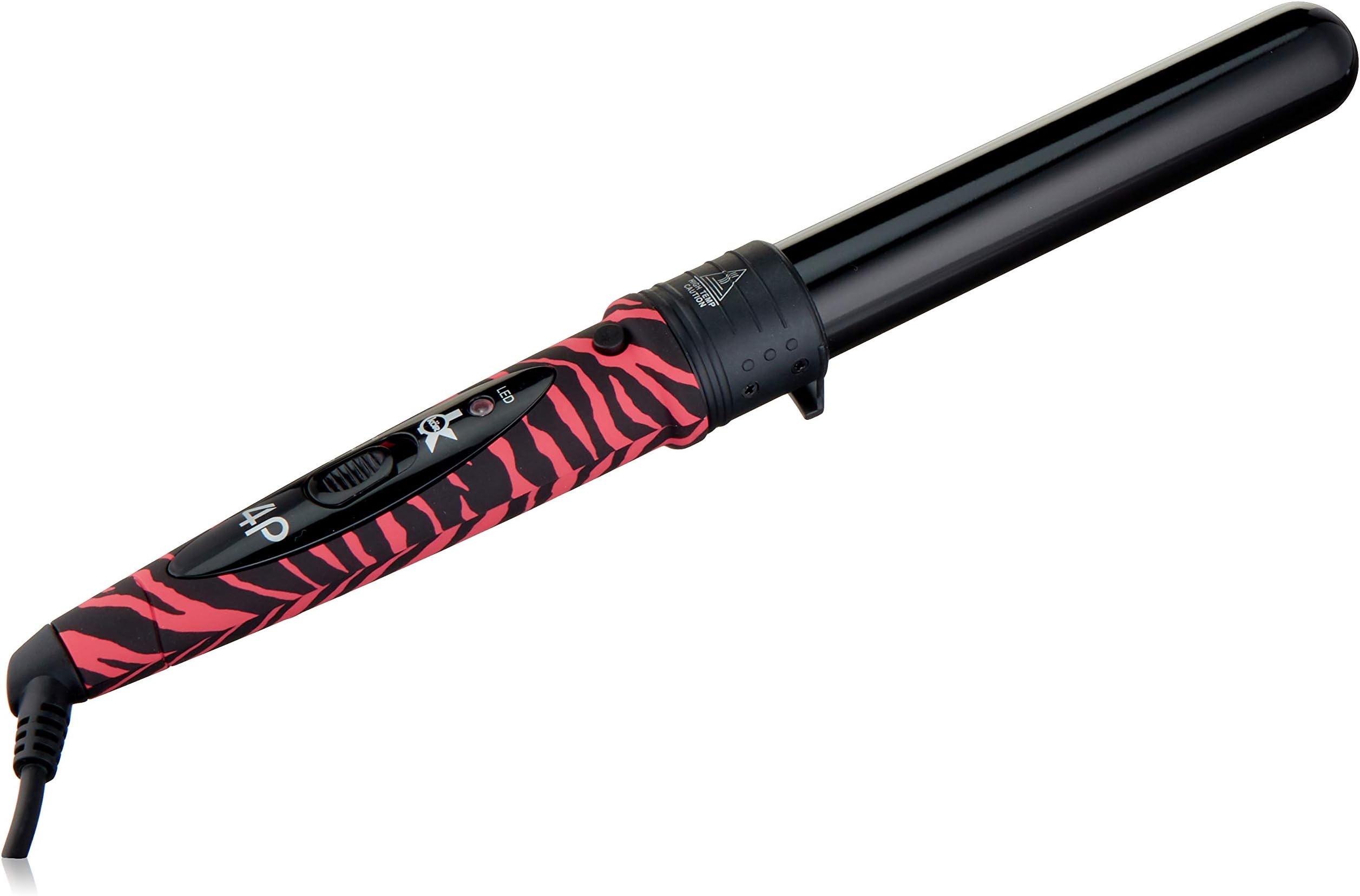 Curling Wand Iron Rod-Tourmaline 4 in 1 New Curler Set-Large and Small Wand Iron Ceramic-Professional Ceramic Set-Interchangeable Styling Barrels-For Thick Healthy Looking Hair-Wands Size:1 2 3 4 inch