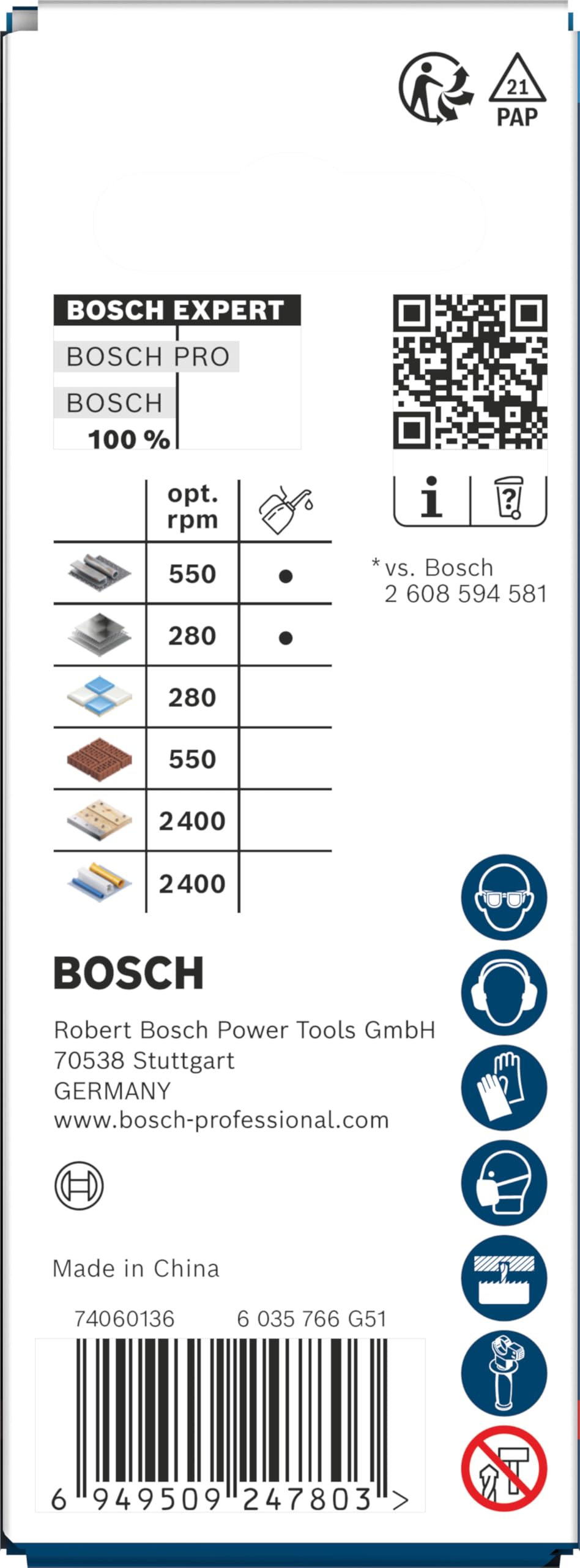 Bosch 1x Sierra de corona EXPERT Multi Material Power Change Plus (para Madera con metal, Ladrillo, Ø 32 mm, Professional Accesorios Taladro)