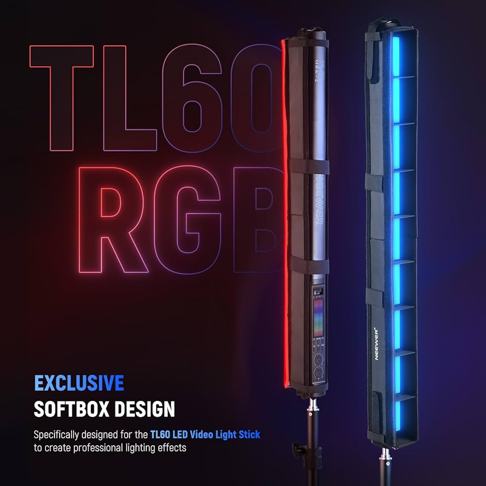 NEEWER LEDライトセット 本体・ケース・付属品 TL60 RGB NEEWER LEDライトセット 本体・ケース・付属品 TL60 RGB NEEWER