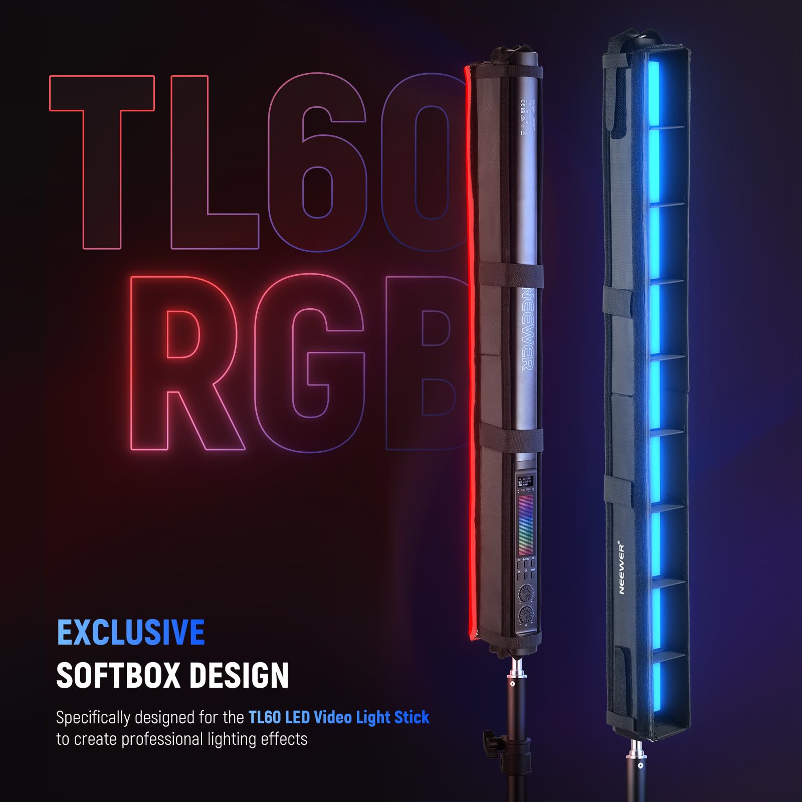 NEEWER LEDライトセット 本体・ケース・付属品 TL60 RGB Amazon.com : NEEWER LED Light Diffuser Kit for TL60 RGB LED