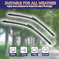 Vista 4 de Car Wiper Front Wiper Blades Compatible with VW Crafter 2006-2017 Windshield Windscreen Clean Window Car Rain Brushes Nature 26"+24