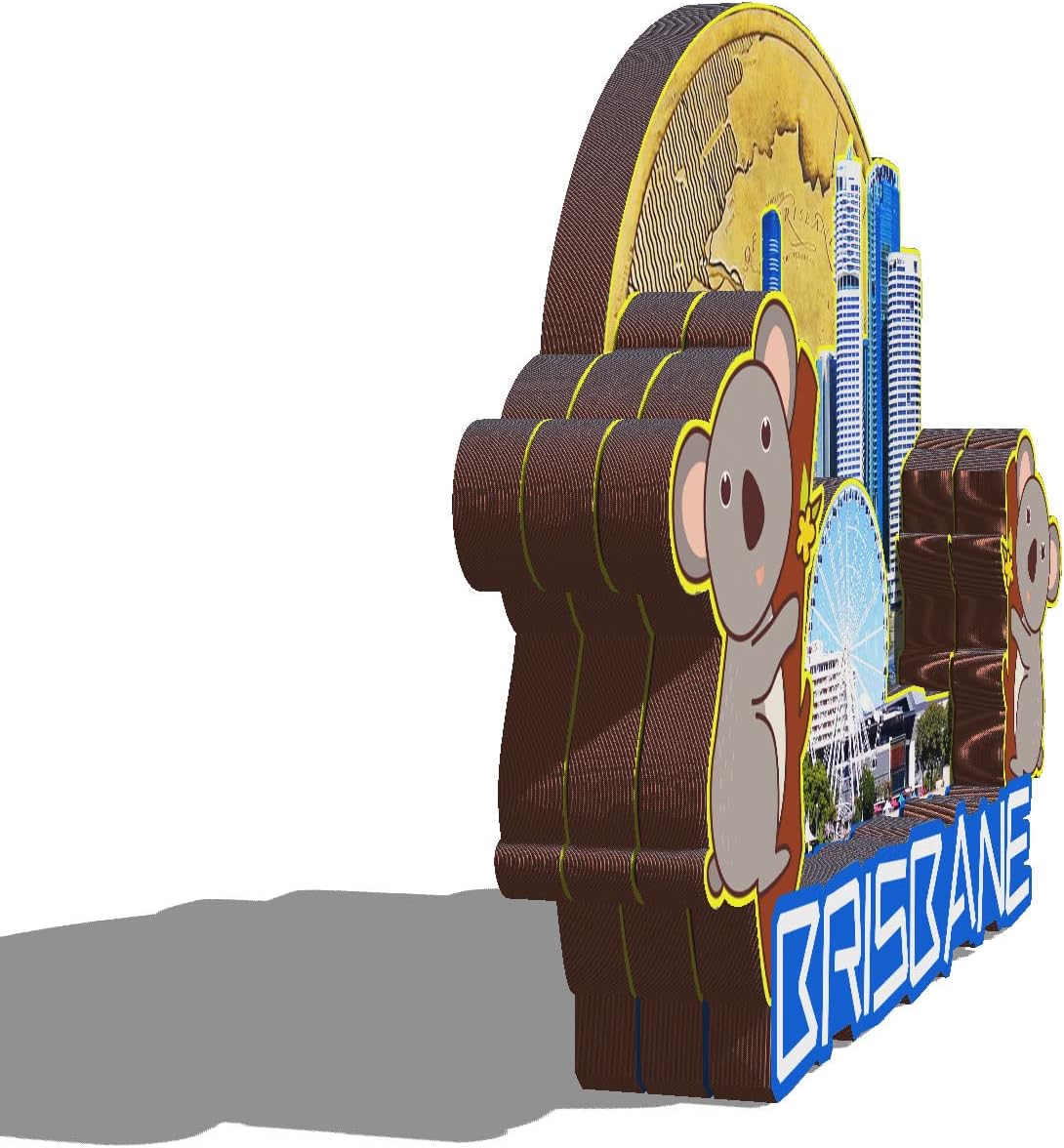 Brisbane Australia Wooden Magnet 3D Fridge Magnets Travel Collectible Souvenirs Decorations Handmade Crafts-4 image 2