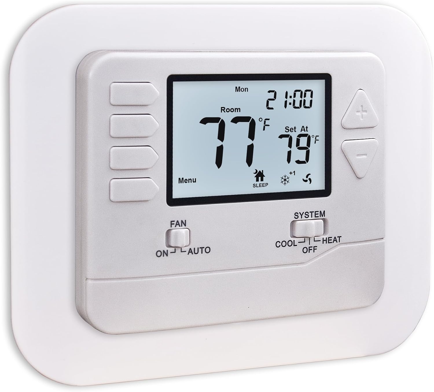 Heagstat 5-1-1 Day Programmable Thermostat and Wall Plate Cover