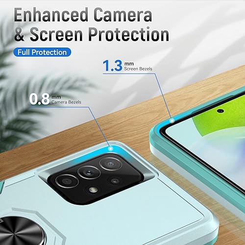 Miniatura 5 de Fucozan Funda para Samsung Galaxy A52 5G Galaxy A52 4G con anillo de soporte, resistente protección de grado militar a prueba de golpes para Galaxy