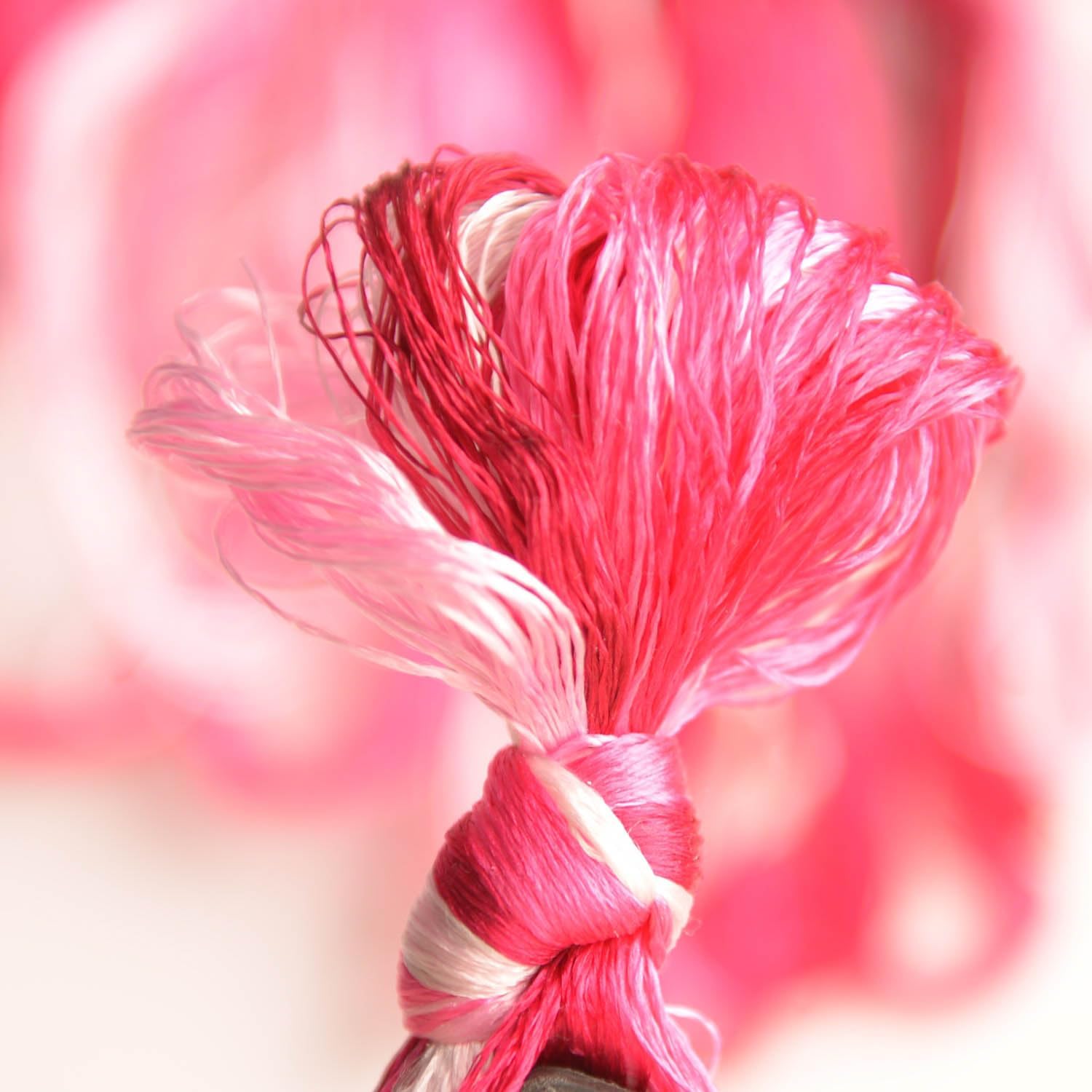 100% Nature Mulberry Handmade Embroidery Silk Thread Woven Jewelry Accessory Artificial Flowers Cross Stitch Floss DIY Sewing Kits 9 Gradient Colors 110m Each (39)