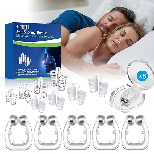 16 Piezas Anti Ronquidos Dilatador Nasal + Antironquidos Clip Nasal Magn&eacute;tico, C&oacute;modo & Reutilizable, Anti Ronquidos Ayuda para Reducir, Mejoran la respiraci&oacute;n, Adecuado Uso Nocturno
