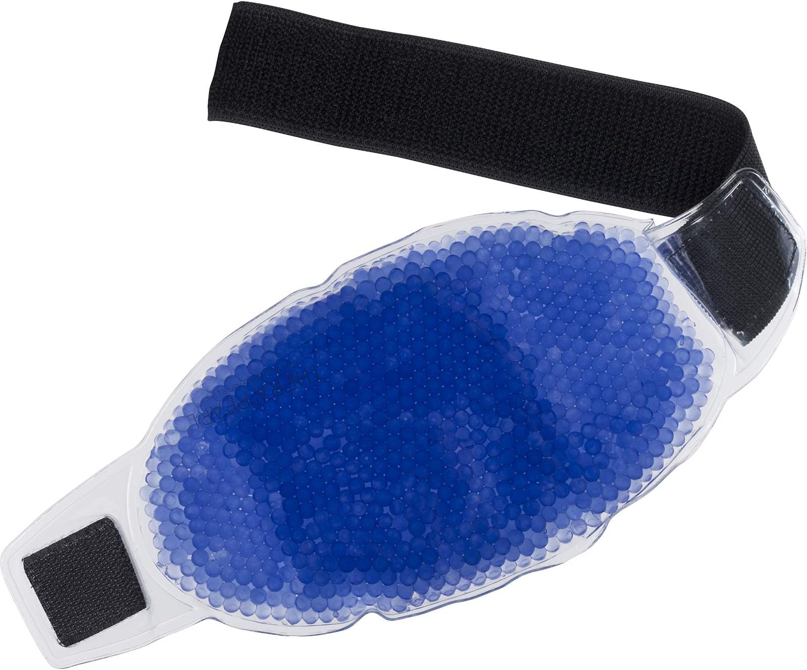 14070 Color Changing Reusable Hot Cold Pack with Strap, Sports Size Ice Pack with Gel Beads, 11" x 4.5"