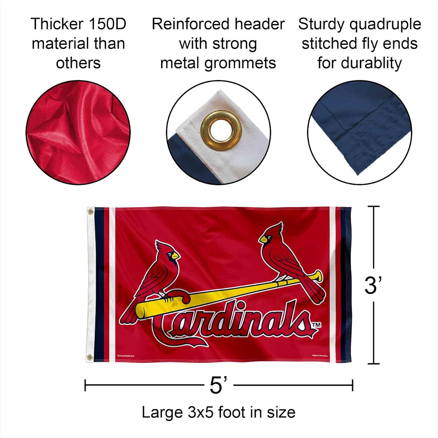 St. Louis Cardinals Birds Flag and Banner - Image 2