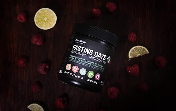 Innotech Nutrition Fasting Days Intermittent Fasting Drink Mix Metabolic & Electrolyte Support 42 Essential Ingredients Lemon Iced Tea 360g