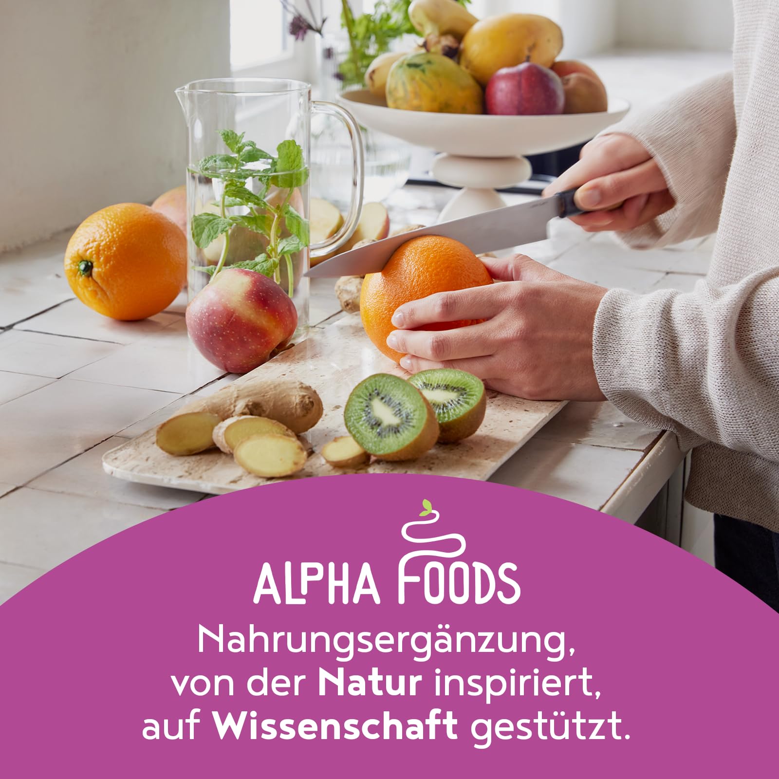 Darm-Elixier 2.0 | 450g Daily Gut Pulver | Darmkur mit Ballaststoffe & zur Unterstützung der Darmflora Aufbau | 750 Mrd KBE, Flohsamenschalen & Inulin zur Darmgesundheit | Ohne Aromen | Alpha Foods