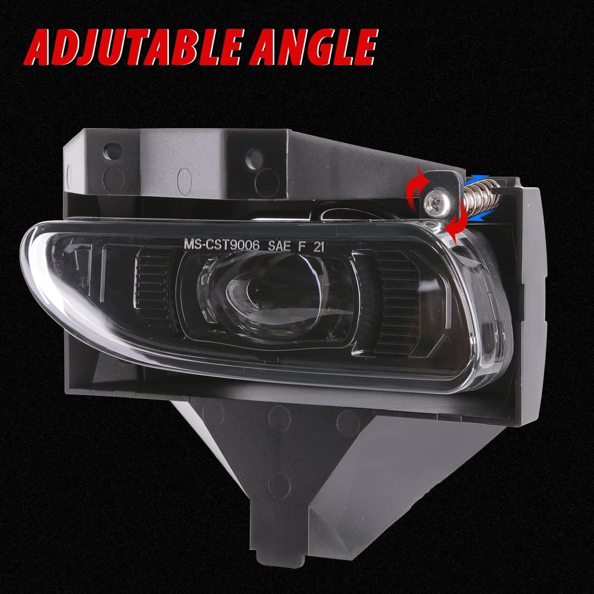 LED Fog Lights Compatible with Ford Mustang 99-04 1999 2000 2001 2002 2003 2004, Fog Light Assembly with 880 12V LED Bulb