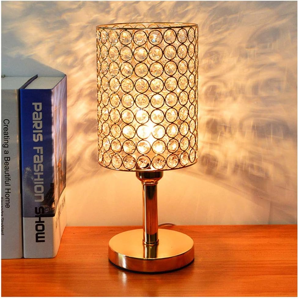 Table Lamp Crystal Table Lamp Nightstand Decorative Room Desk Lamp ...