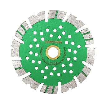 Granite Diamond Cutting Blade - 5"/125mm Dry Concrete Cutting Disc for Reinforced Concrete Masonry Stone Quartz Angle Grinder Saw Blade with a Reducer Washer 7/8"-5/8"