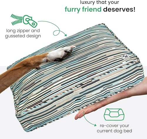 Miniatura 5 de Molly mutt - Cubierta de edredón para cama de perro, 100 % algodón, duradera, lavable, M L