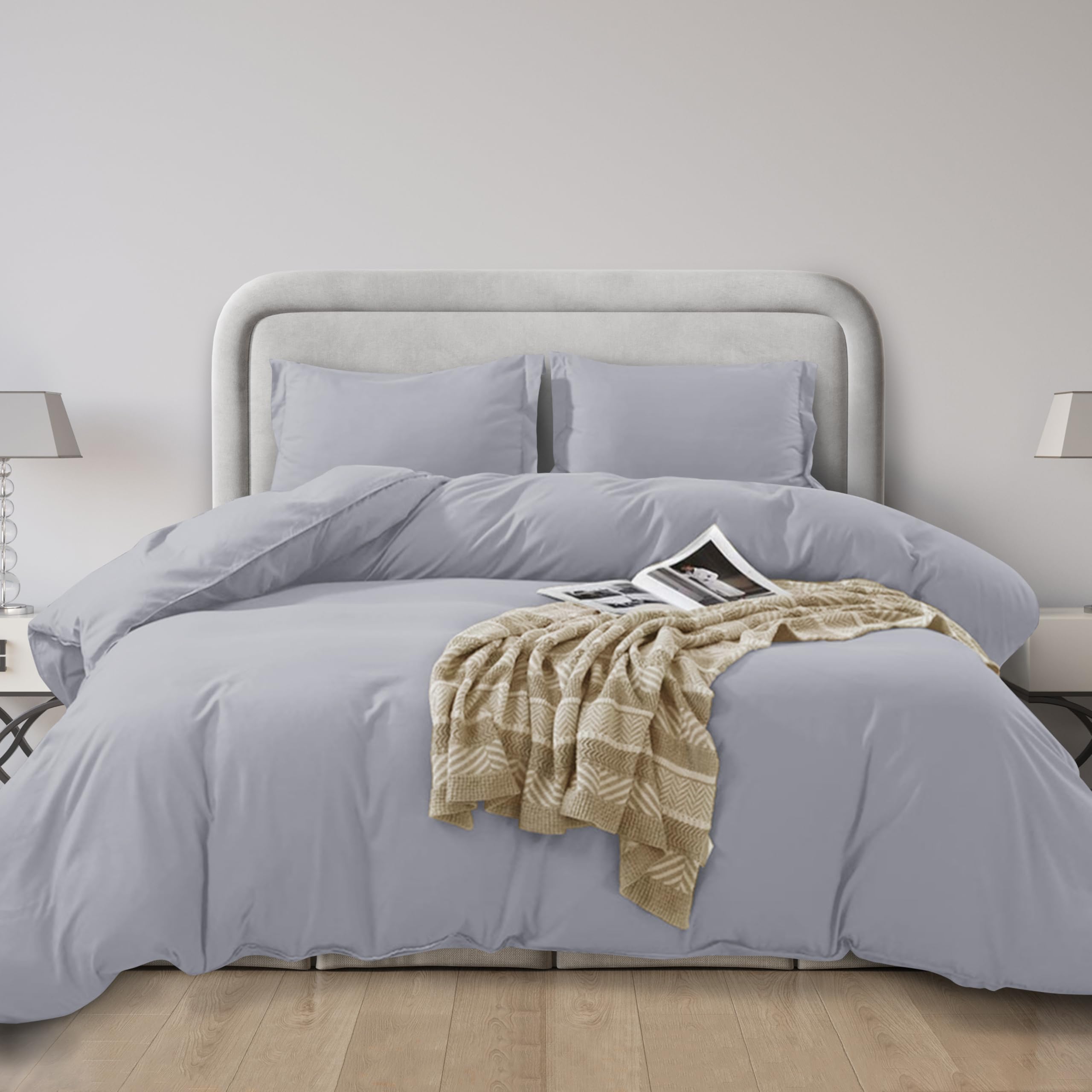 Elegant Comfort Set di lenzuola di lusso, 4 pezzi, in microfibra
