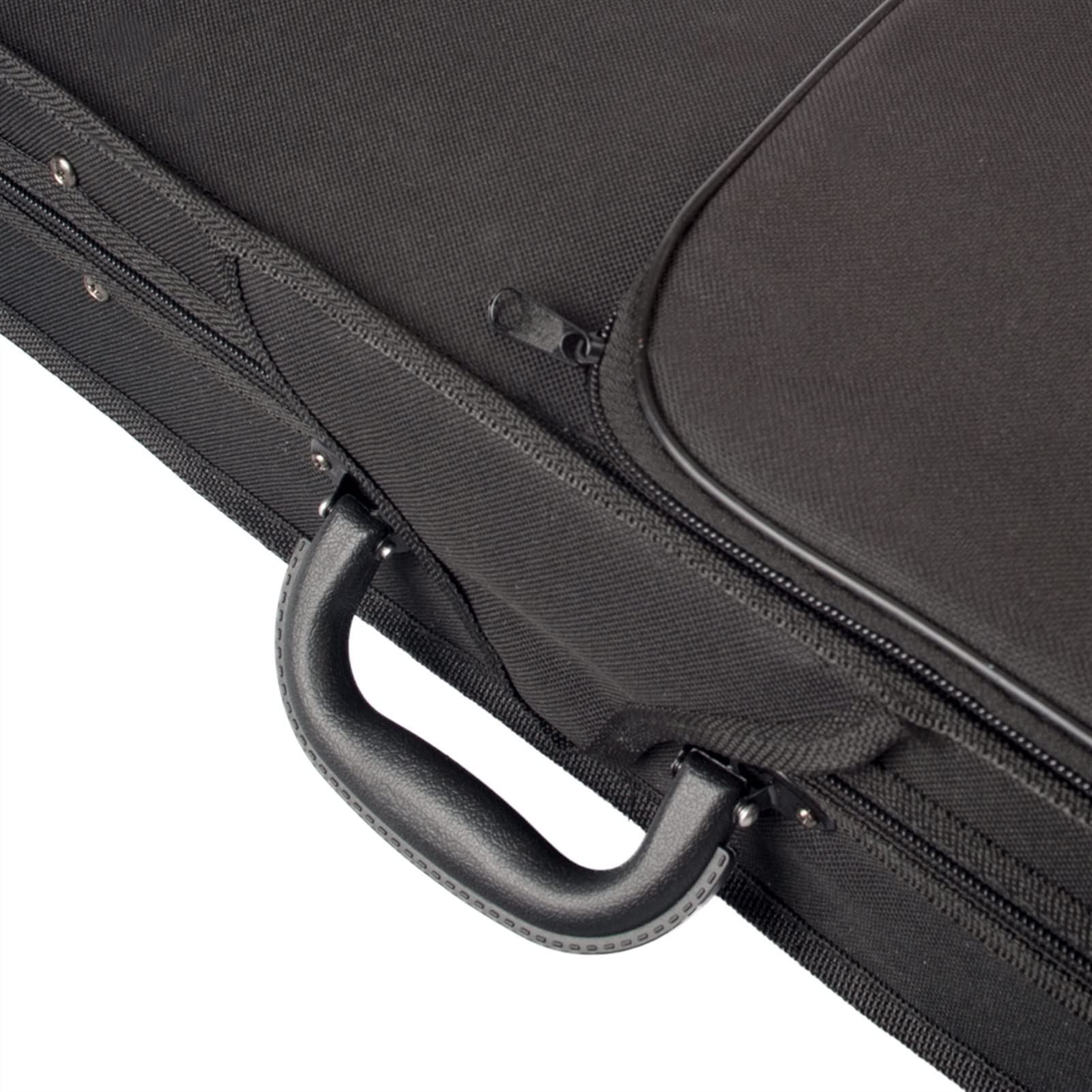 Estuche para violín Caja De Violín De Lona Fluff De Plata Dentro De 1/8 1/4 1/2 3/4 4/4 Caso Duro Portátil Protege El Violín (Color : 4/4)