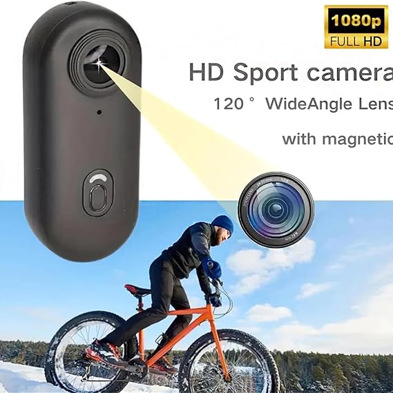 POV Camera, 4s Body Camera, 2026 New HD 1080p/4k Hands Free Mini POV Pro Body Cam, Wearable Body Adventure Action Cam with Audio Video, for Vlogging Cycling Diving (Black, 1080P)