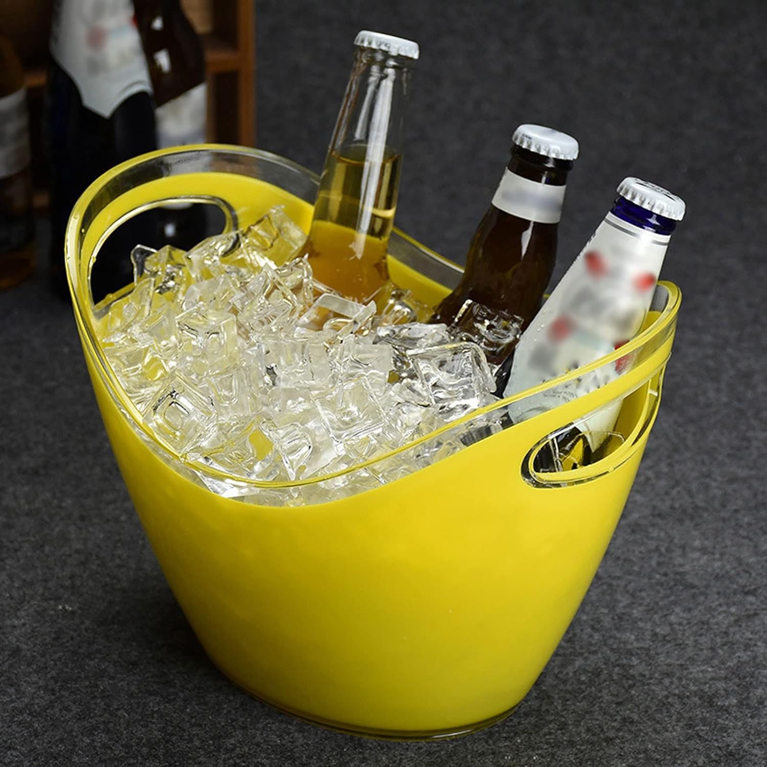CYXI Ice Bucket,Home Plastic Ice Bucket,Ice Holder