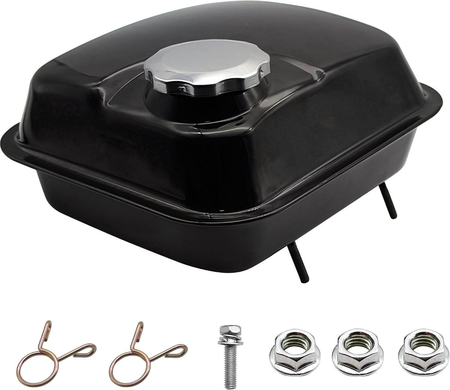 Strongthium Fuel Gas Tank for Baja Heat Warrior Massimo 196cc Coleman BT200X CT200U CT200U-EX Mini Bike KT196 Go Kart 200cc 212cc 224cc (3.56 liters/0.94 gallon)
