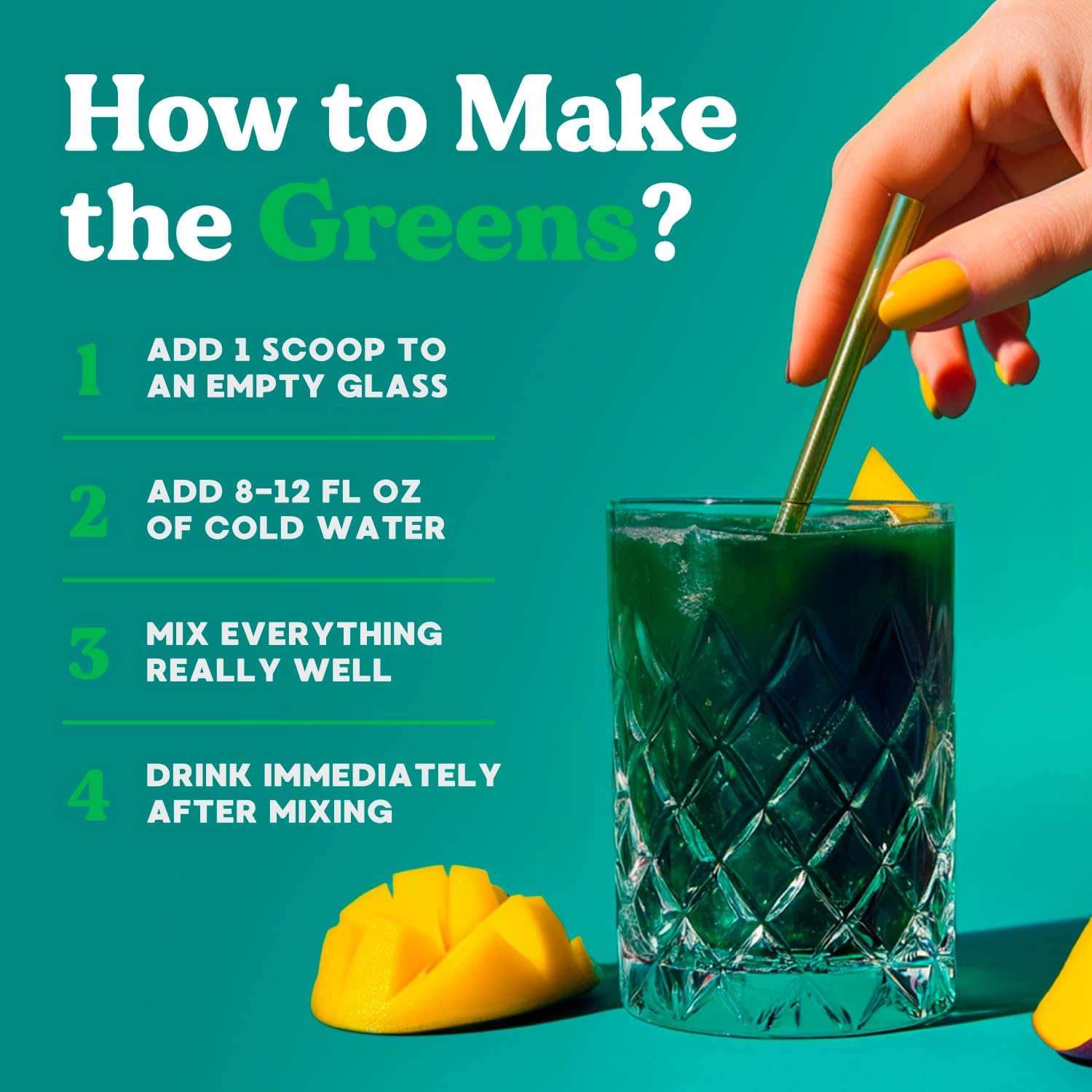 Simply Blossom Nutrition Daily Greens & Superfood Powder + Collagen + Probiotics for Women's Digestive Health & Bloating Relief. Help Your Health Bloom - 30 Day Supply - Mango - Image 4