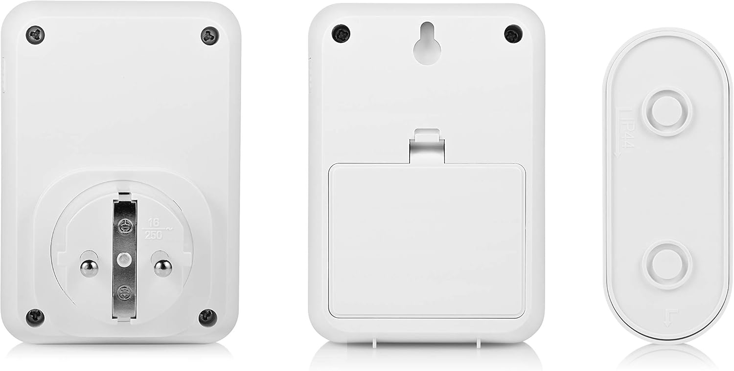 Back view of Byron DBY-22316 components, showing battery compartments for maintenance.