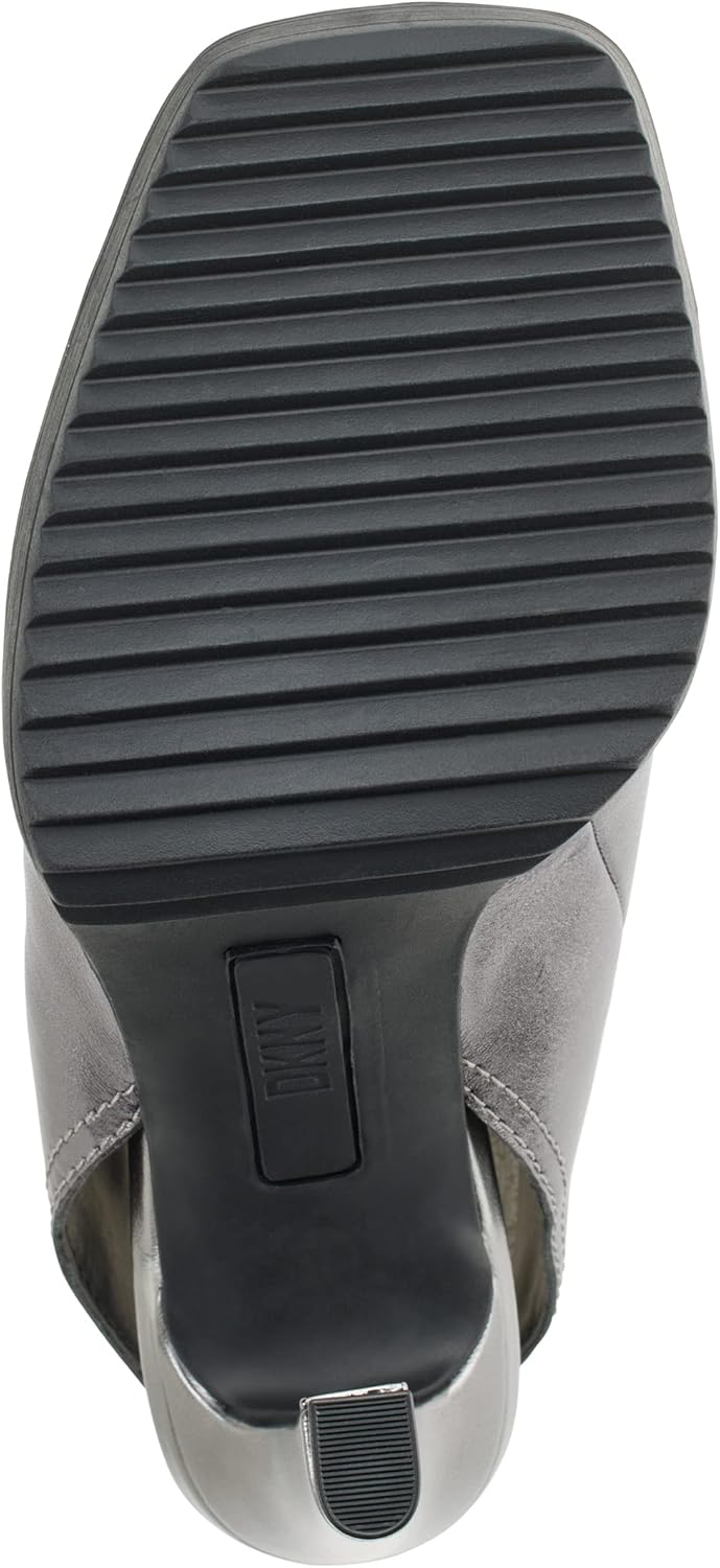 DKNY womens Malia Peep Toe Heeled Bootie With Side Zipper - Image 3