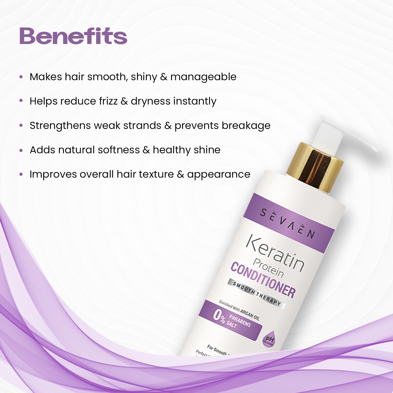 Amazon.com: SEVAEN Keratin Smooth Shampoo & Conditioner & Serum