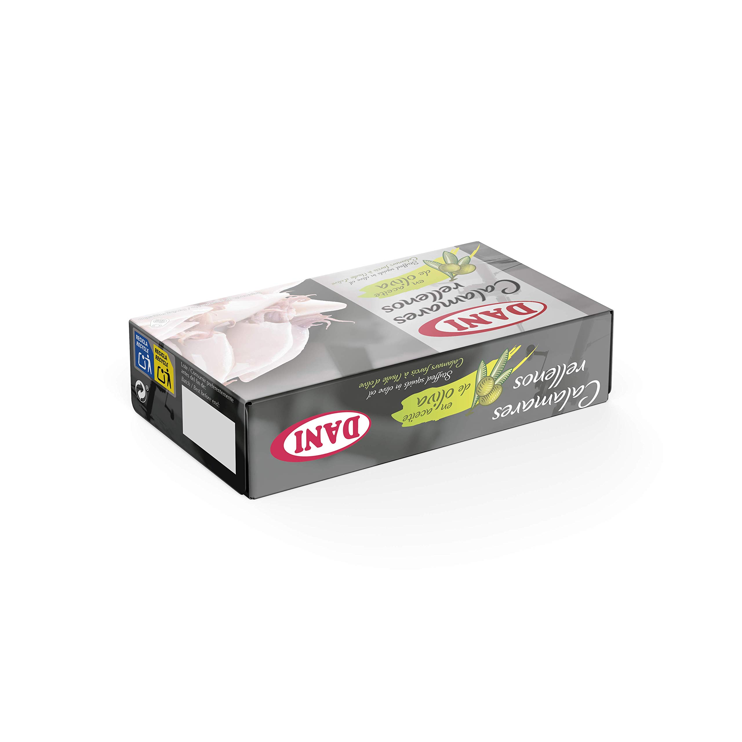 Dani - Calamar (relleno) en aceite de oliva - Pack 6 x 106 gr.
