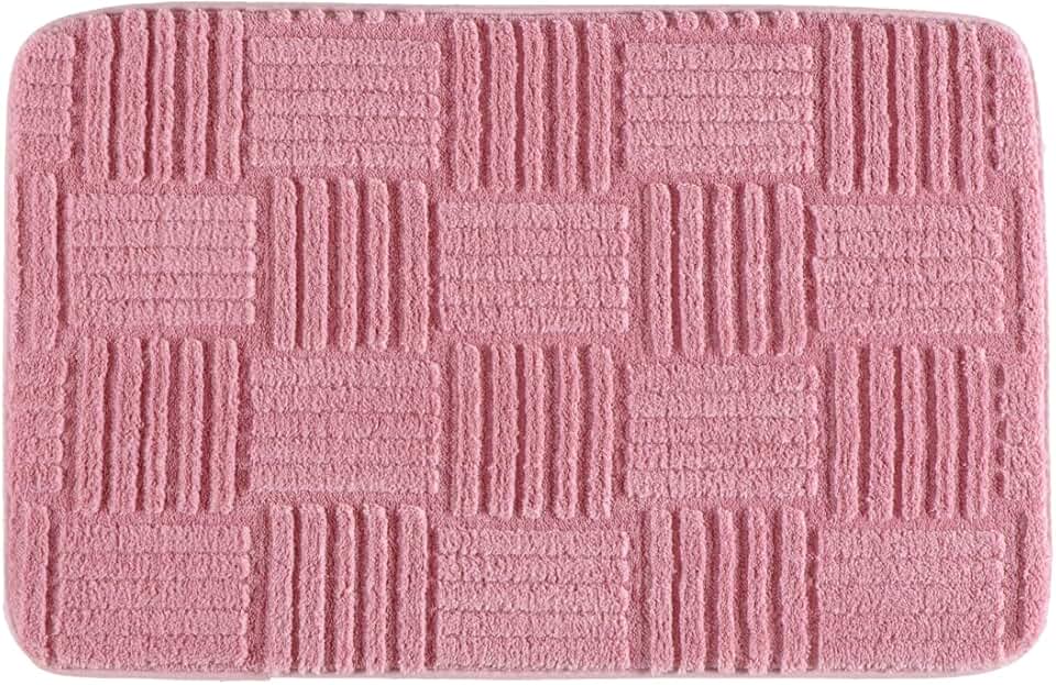 Altihaus Tapete Aconchego para Banheiro, Funcionalidade e Beleza - 45cm x 65cm Corttex, Beira de Cama e Multifuncional, Toque Suave (Rosa)