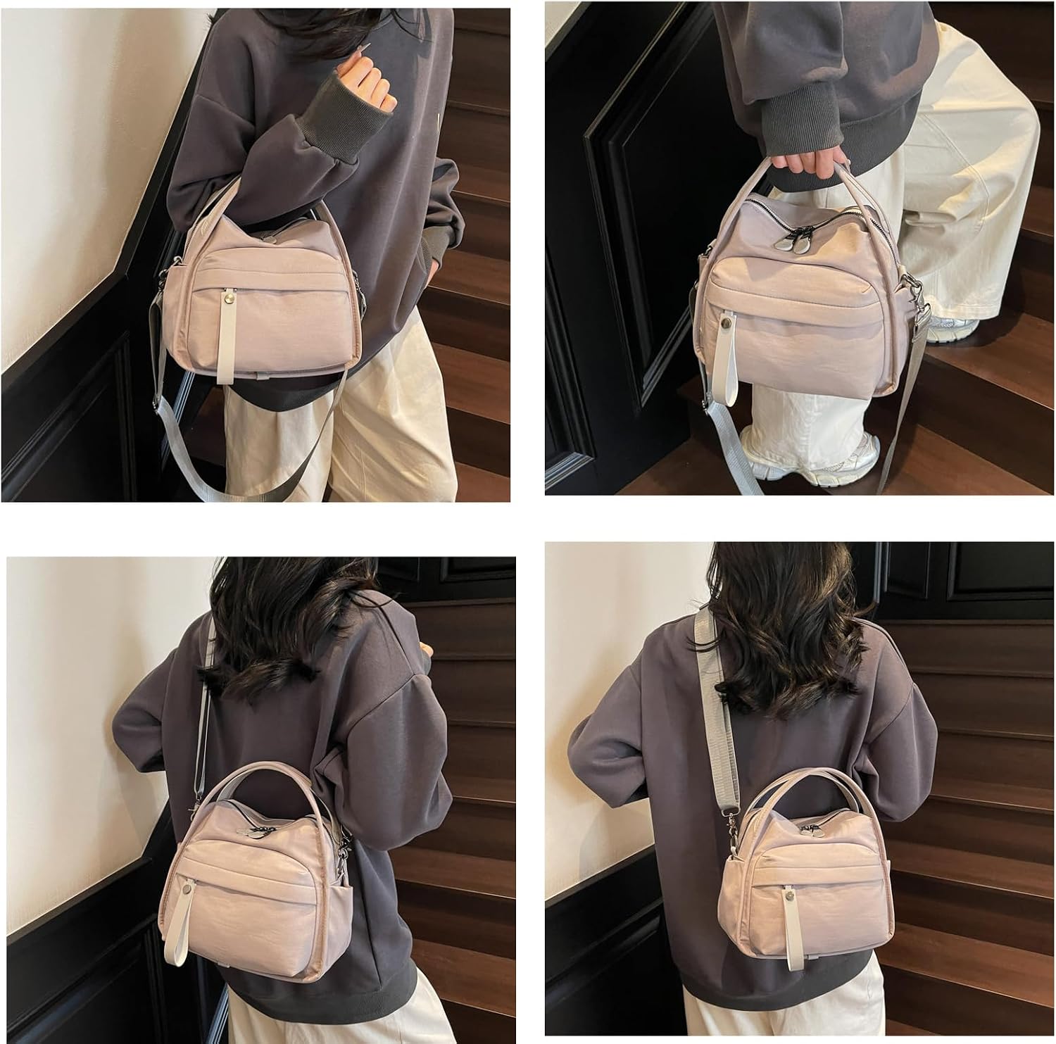 Satchel Bag for Women, 2026 Small Top Handle Purse with Detachable Crossbody Strap, Versatile Handbag for Everyday Use Travel