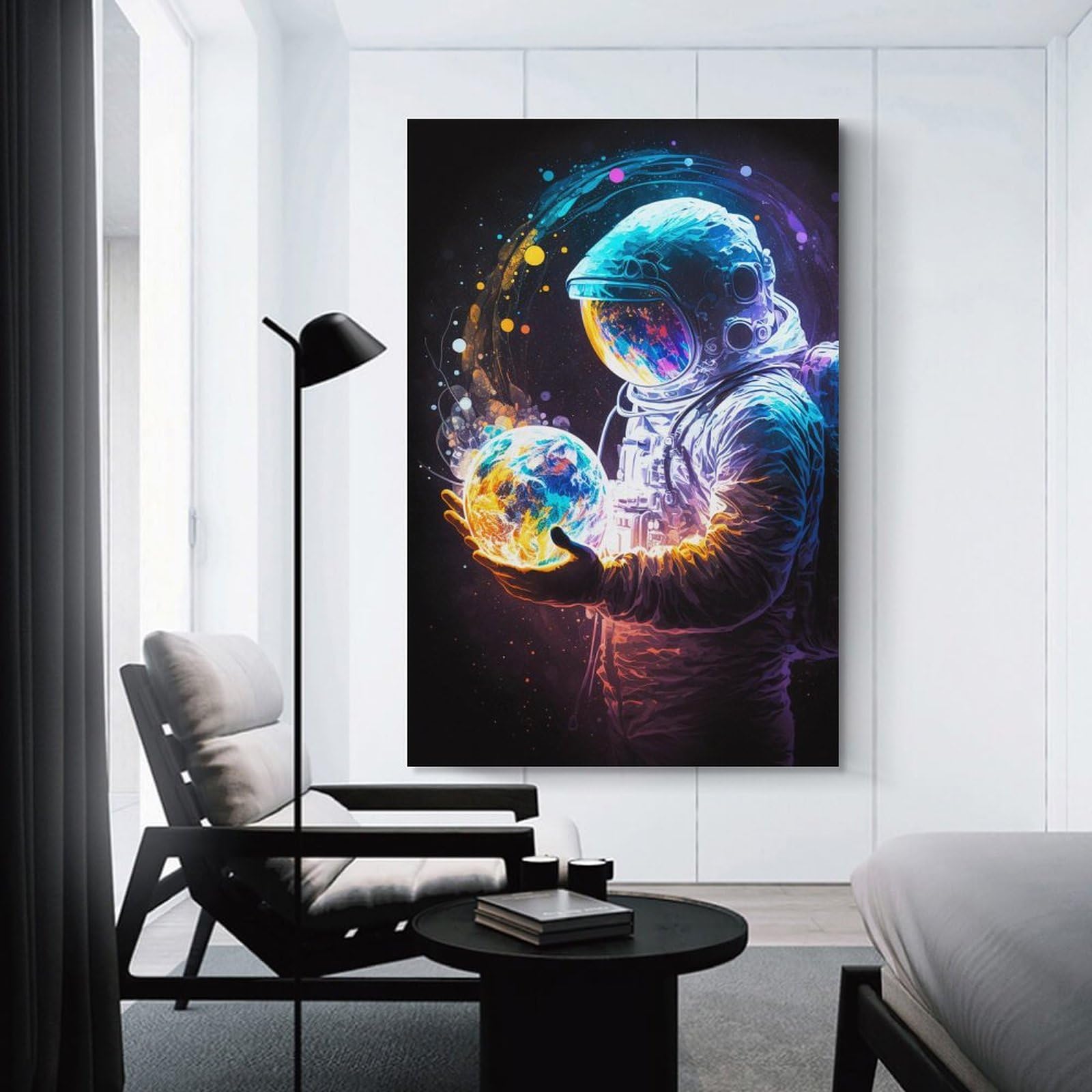 Amazon.co.jp: 絵画 3Dの宇宙飛行士インテリア 絵画 可愛くて面白い