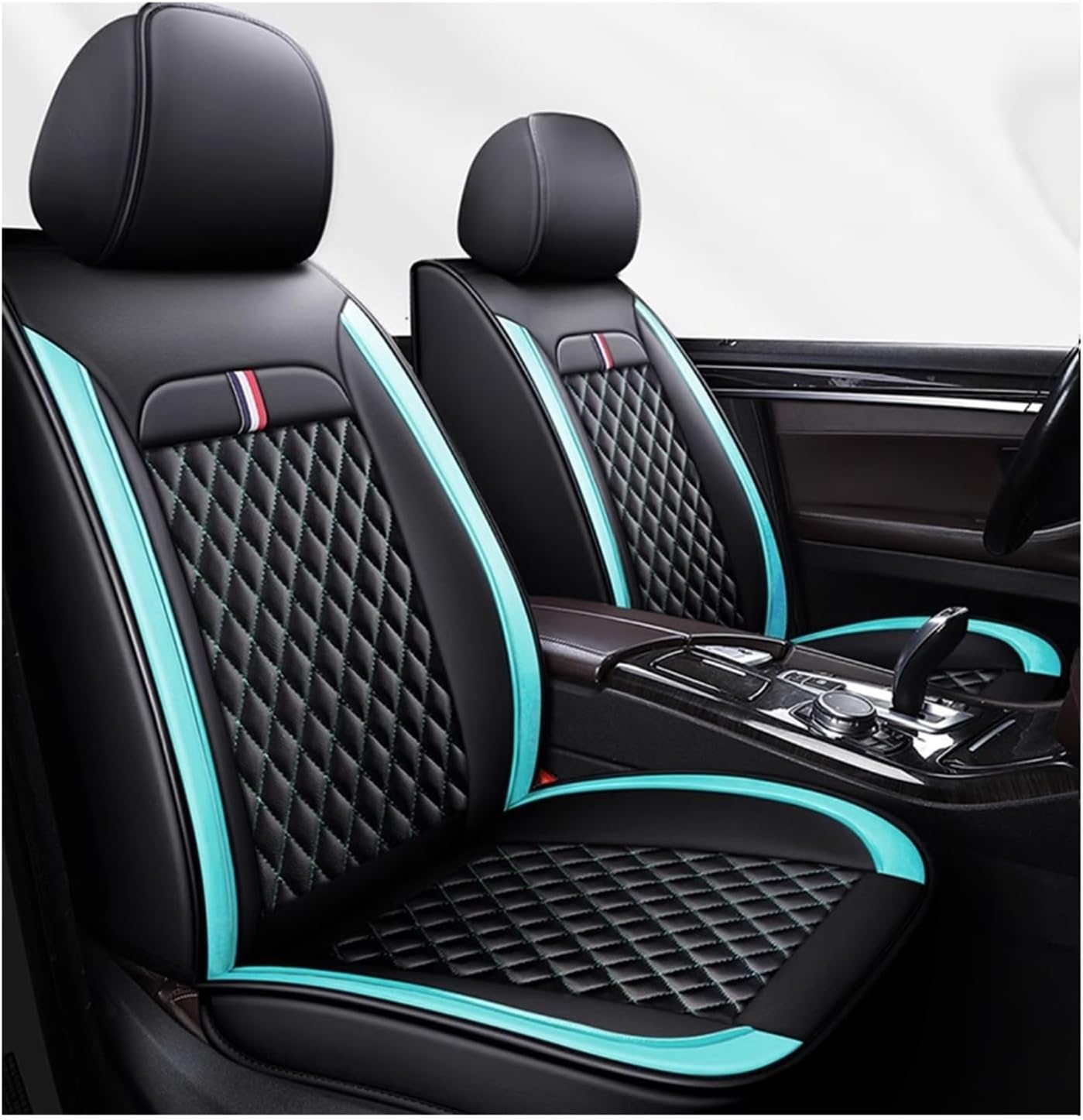 Car Seat Covers Full Set For Buick RendezVous 2001-2007,Luxury Leather Car Seat Cushion,Full Set Universal,Luxury Pu Leather Car Seat Covers(B)