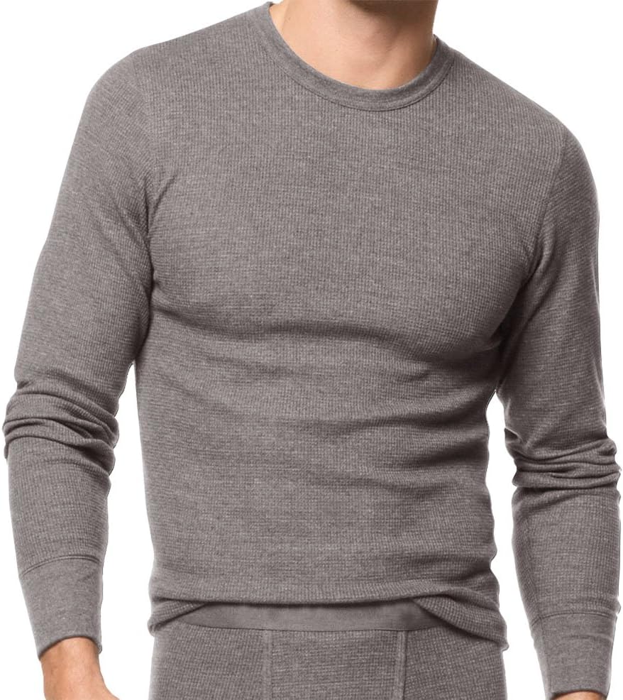Peach Couture Men’s Waffle Knit Comfort 100% Cotton Thermal Underwear 2 PC Set