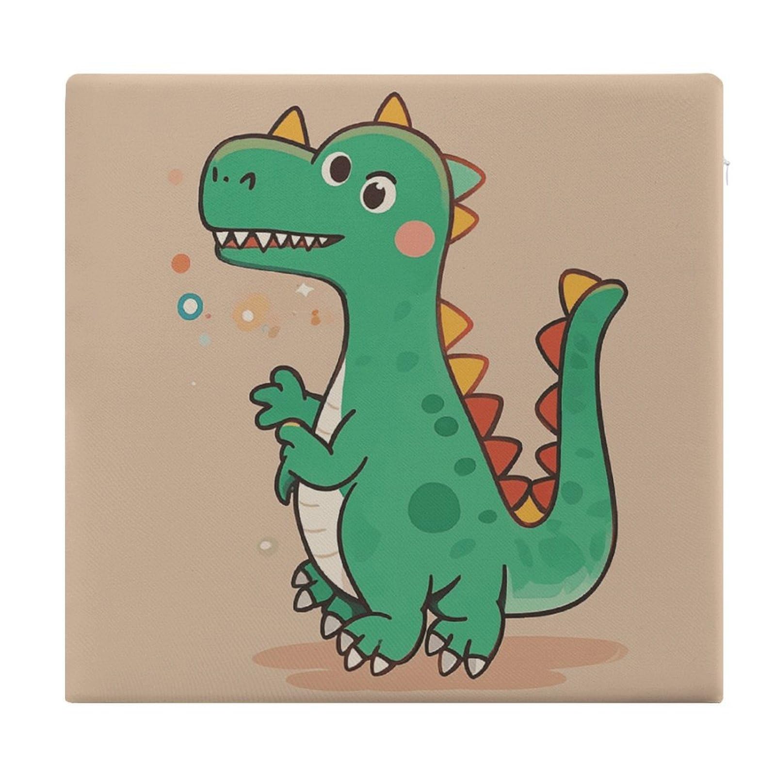 Coussin de sol de méditation carré dinosaure enfant et adulte pour pique-nique extérieur 38x35