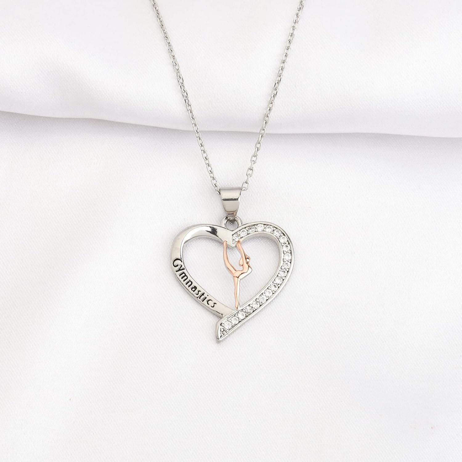 FUSTMW Gymnastist Necklace gifts Gymnast Pendant Jewelry Gymnastics Inspirational Team Gifts for Gymnast Women - Image 4