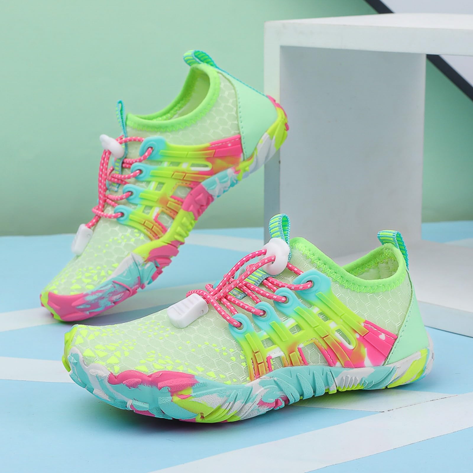 Barefoot Enfant Barefoot Shoes Chaussure Enfant Garçon Chausson Piscine Basket Chaussures Aquatiques D Eau Chaussons Sport De Plage Sandale Garcon Sandales Bebe Premier Pas Fermeture Magique pour
