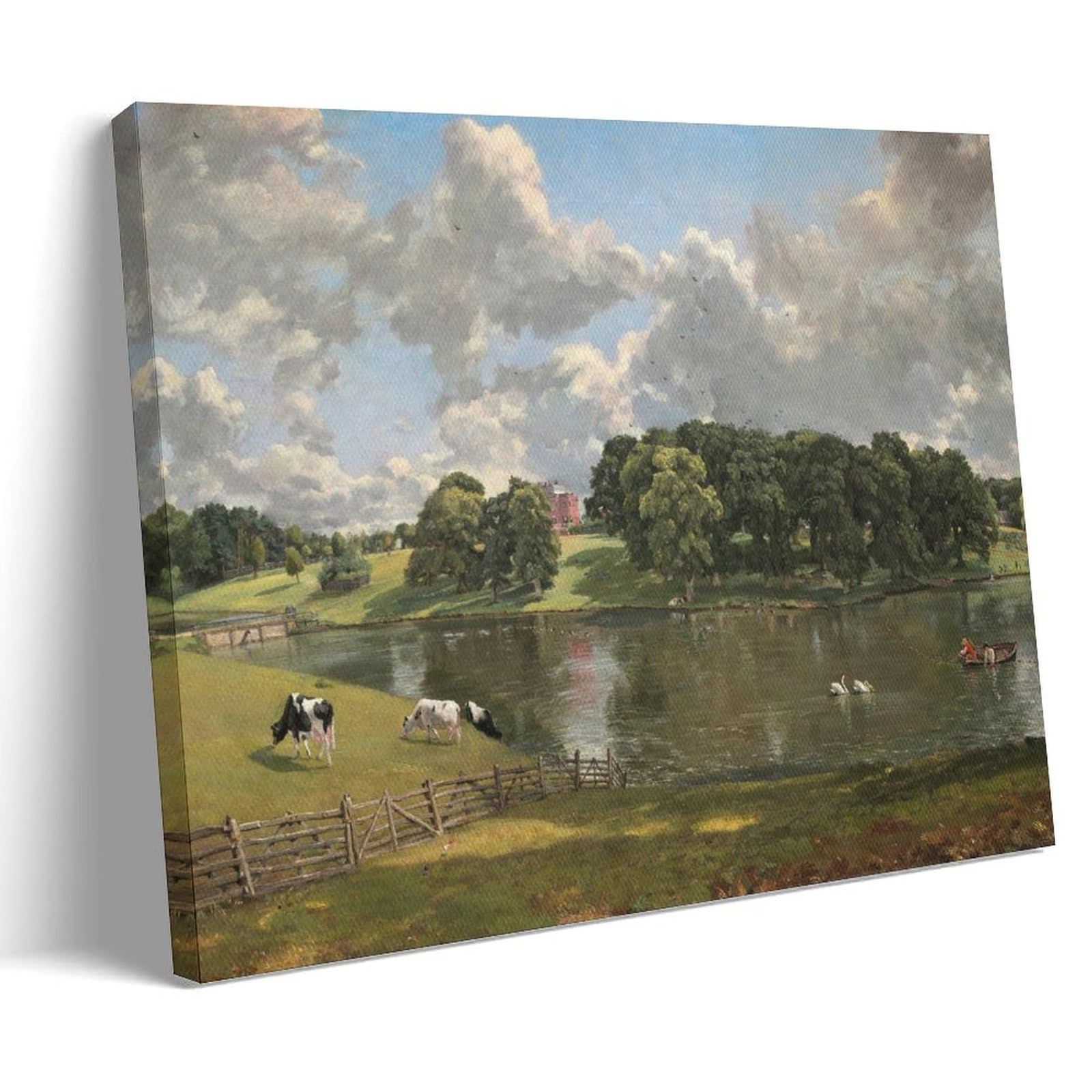 Xuxuecc Frame John Constable Wall Art Prints Paintings Poster Wivenhoe Park Artworks Picture Print Wall Art Painting Canvas Gift Decor Homes Decorative 16X24inch(40X60cm)