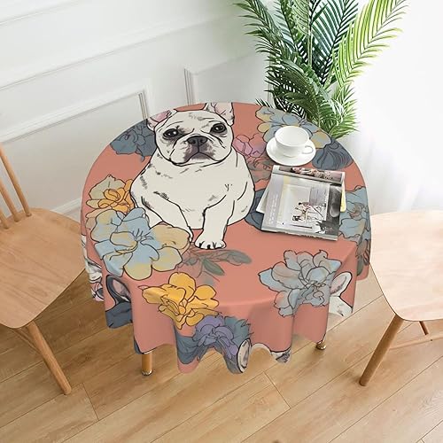 Miniatura 10 de CSGJMYGS Mantel con estampado de flores de otoño de caléndula a prueba de derrames, mantel de tela decorativa para el hogar, cocina, interior y